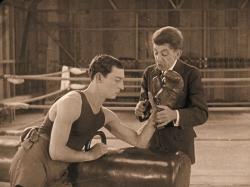 Buster Keaton and Snitz Edwards in Battling Butler.