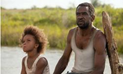 Quvenzhane Wallis and Dwight Henry in Beasts of the Southern Wild.