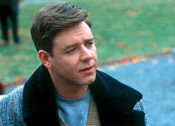 Russell  Crowe as John Nash in A Beautiful Mind.