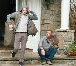 Anton Yelchin and Mel Gibson in The Beaver