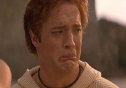 Brendan Fraser as the emotionally sensitive Elliot in Bedazzled.