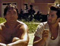 Javier Bardem and Olivier Martinez in Before Night Falls Javier Bardem and Olivier Martinez in Before Night Falls