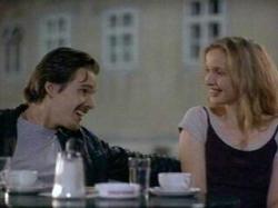 Ethan Hawke and Julie Delpy in Before Sunrise