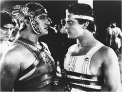 Francis X, Bushman as Messala and Ramon Navarro as Judah Ben-Hur. Francis X, Bushman as Messala and Ramon Navarro as Judah Ben-Hur.