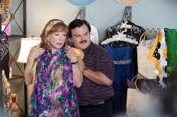 Shirley MacLaine and Jack Black in Bernie.