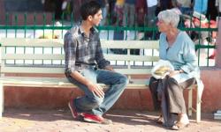 Dev Patel and Judi Dench in The Best Exotic Marigold Hotel.