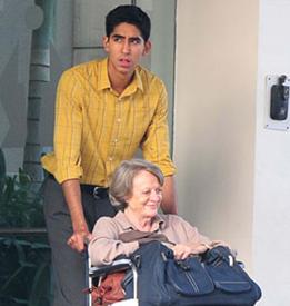 Dev Patel and Maggie Smith in The Best Exotic Marigold Hotel Dev Patel and Maggie Smith in The Best Exotic Marigold Hotel