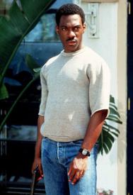 Eddie Murphy as Axel Foley in Beverly Hills Cop.