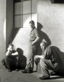 Robert Montgomery, Chester Morris and Wallace Beery in The Big House.