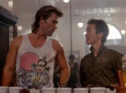 Kurt Russell and Dennis Dun in Big Trouble in Little China