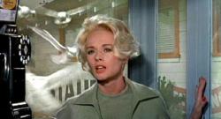 Tippi Hedren in Alfred Hitchcock's The Birds.