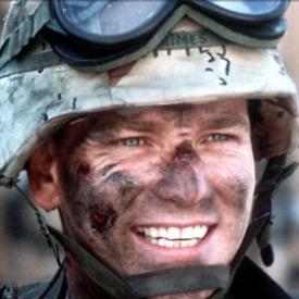 Ewan McGregor in Black Hawk Down.