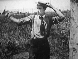 Buster Keaton as the blacksmith. Buster Keaton as the blacksmith.