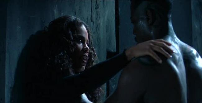 Sanaa Lathan and Wesley Snipes in Blade. Sanaa Lathan and Wesley Snipes in Blade.