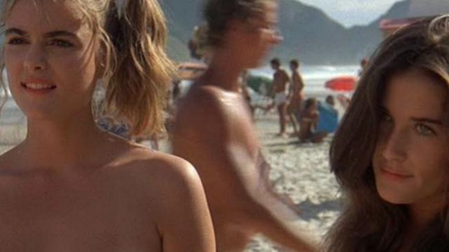 Michelle Johnson and Demi Moore play girls who don't mind being naked in front of either of their fathers in Blame it on Rio Michelle Johnson and Demi Moore play girls who don't mind being naked in front of either of their fathers in Blame it on Rio
