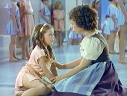 Shirley Temple meets her unborn sister in The Blue Bird. Shirley Temple meets her unborn sister in The Blue Bird.