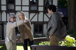 Woody Allen directing Cate Blanchett and Alden Ehrenreich in Blue Jasmine