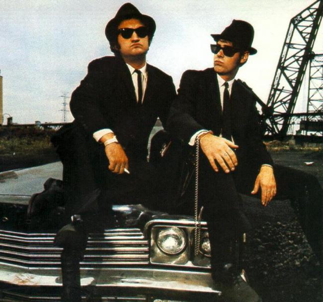 John Belushi and Dan Aykroyd in The Blues Brothers