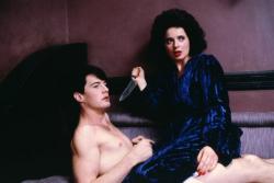 Kyle MacLachlan and Isabella Rossellini in Blue Velvet.