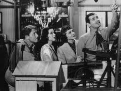 Spencer Tracy, Hedy Lamarr, Claudette Colbert and Clark Gable in Boom Town.