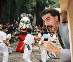 Sacha Baron Cohen in Borat. Sacha Baron Cohen in Borat.