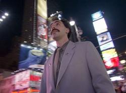Sacha Baron Cohen in Borat. Sacha Baron Cohen in Borat.