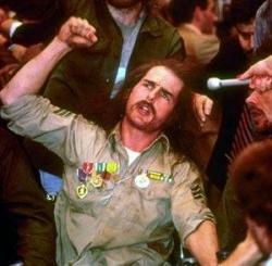 Tom Cruise as Ron Kovic in Born on the Fourth of July. Tom Cruise as Ron Kovic in Born on the Fourth of July.