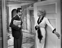 William Holden and Judy Holliday in Born Yesterday.