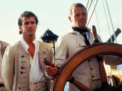 Mel Gibson and Anthony Hopkins in The Bounty.