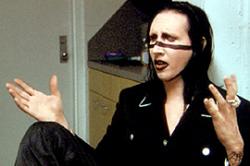 Marilyn Manson in Bowling for Columbine. Marilyn Manson in Bowling for Columbine.