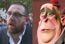 Nick Frost voices Mr. Trout in The Box Trolls