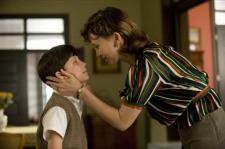 Asa Butterfield and Vera Farminga in The Boy in the Striped Pajamas