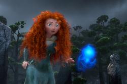 Kelly Macdonald provides the voice of Princess Merida in Pixar's Brave. Kelly Macdonald provides the voice of Princess Merida in Pixar's Brave.