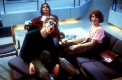 Anthony Michael Hall, Judd Nelson and Molly Ringwald in The Breakfast Club.