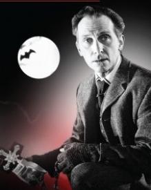 Peter Cushing posing for Brides of Dracula