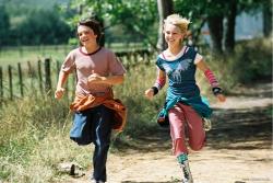 Josh Hutcherson and AnnaSophia Robb in Bridge to Terabithia Josh Hutcherson and AnnaSophia Robb in Bridge to Terabithia