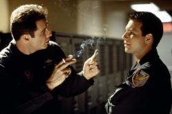 John Travolta and Christian Slater in Broken Arrow. John Travolta and Christian Slater in Broken Arrow.