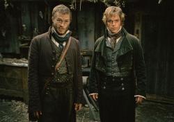 Heath Ledger and Matt Damon in Brothers Grimm. Heath Ledger and Matt Damon in Brothers Grimm.