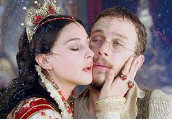 Monica Bellucci and Heath Ledger in Brothers Grimm. Monica Bellucci and Heath Ledger in Brothers Grimm.