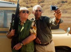 Jack Nicholson and Morgan Freeman in The Bucket List. Jack Nicholson and Morgan Freeman in The Bucket List.