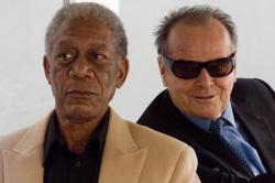Morgan Freeman and Jack Nicholson in The Bucket List. Morgan Freeman and Jack Nicholson in The Bucket List.
