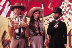 Paul Newman, Geraldine Chaplin, and Joel Grey in Buffalo Bill and the Indians, or Sitting Bull's History Lesson.