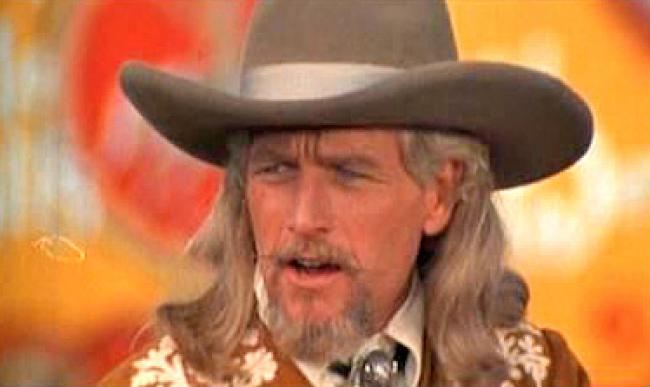 Paul Newman as Buffalo Bill Cody.