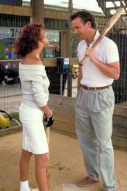 Susan Sarandon and Kevin Costner in Bull Durham. Susan Sarandon and Kevin Costner in Bull Durham.