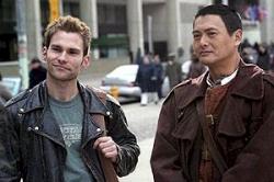 Seann William Scott and Chow Yun-Fat in Bulletproof Monk.