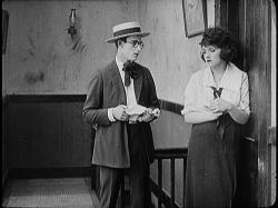 Harold Lloyd and Bebe Daniels in Bumping into Broadway.