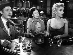 Arthur O'Connell, Eileen Heckart, and Marilyn Monroe in Bus Stop.