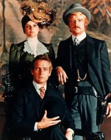 Katharine Ross, Paul Newman and Robert Redford in Butch Cassidy and the Sundance Kid. Katharine Ross, Paul Newman and Robert Redford in Butch Cassidy and the Sundance Kid.