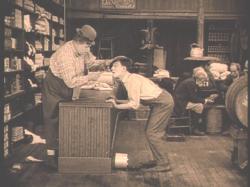 Fatty Arbuckle and Buster Keaton in The Butcher Boy.