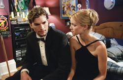 Ashton Kutcher and Amy Smart in The Butterfly Effect Ashton Kutcher and Amy Smart in The Butterfly Effect